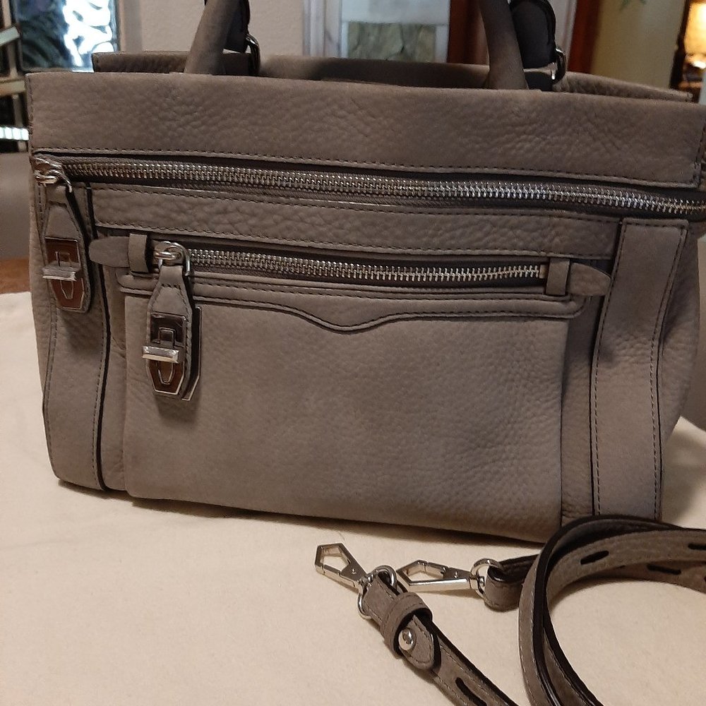 Rebecca Minkoff Crosby Nubuck Satchel Tote *EUC*